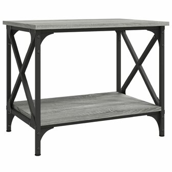 Bijzettafel 55x38x45 cm bewerkt hout grijs sonoma eikenkleurig 2