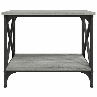 Bijzettafel 55x38x45 cm bewerkt hout grijs sonoma eikenkleurig 4