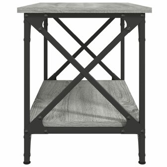 Bijzettafel 55x38x45 cm bewerkt hout grijs sonoma eikenkleurig 5