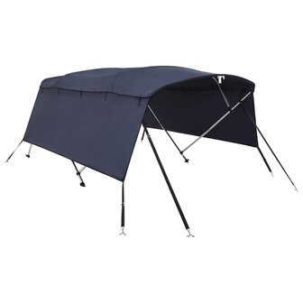 Biminitop 4 bogen met zijwanden 243x(185-198)x137 cm 2