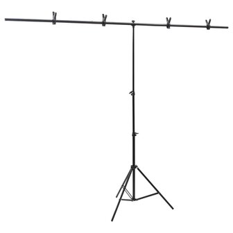 Fotostudioset met lichtset, achtergrondscherm en reflector 4