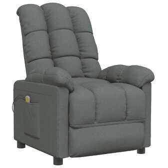 Massagestoel stof donkergrijs 2
