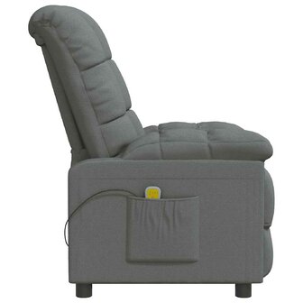 Massagestoel stof donkergrijs 4