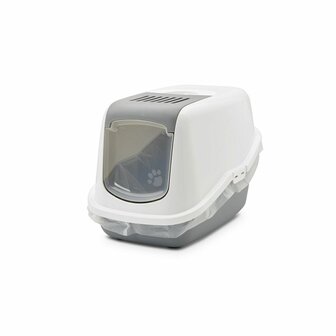 Kattenbak Savic Nestor Wit Grijs Plastic 2