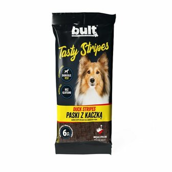 Hondensnoepjes Bult Tasty stripes Duck Eend 150 g 1
