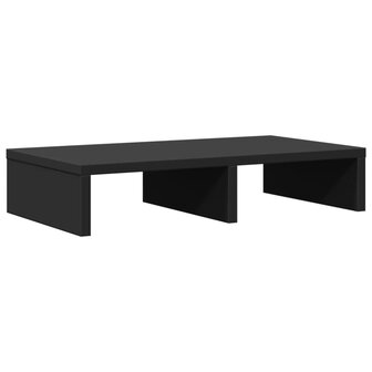 Monitorstandaard 50x27x10 cm bewerkt hout zwart 2