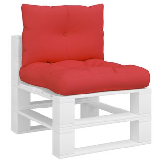 Palletkussens 2 st stof rood 3