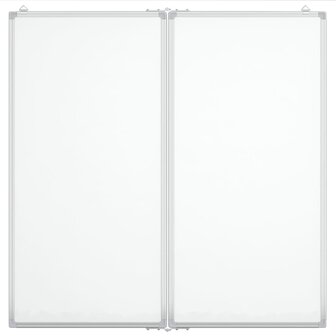 Whiteboard magnetisch inklapbaar 80x80x1,7 cm aluminium 3