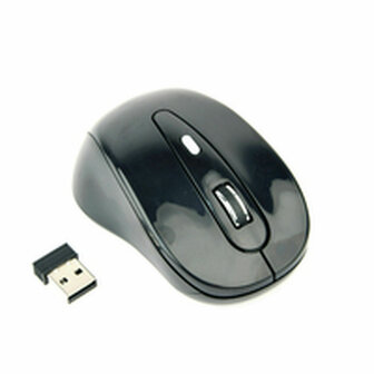 Wireless muis GEMBIRD MUSW-6B-01 Zwart Monochrome 1600 dpi 1
