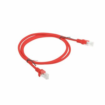 Stevige UTP-netwerkkabel Cat5e Lanberg PCU5-20CC-0100-R Rood 1 m 1