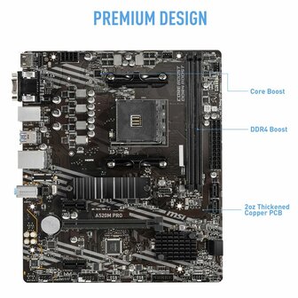 Moederbord MSI 7D14-005R mATX AM4 AMD AM4 5