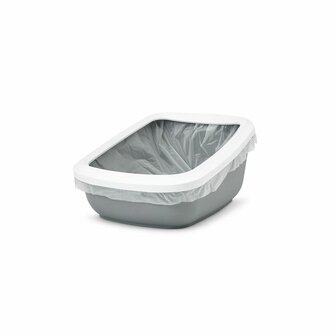 Kattenbak Savic Wit Grijs Plastic 3