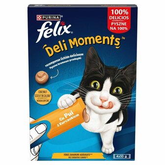 Kattensnoepjes Purina Felix Deli Moments Chicken Kip 4 x 10 g 1
