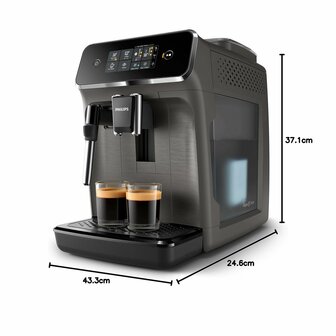 Volautomaat koffiezetapparaat Philips EP2224/10 1,8 l 1500W Antraciet 1500 W 15 bar 1,8 L 2