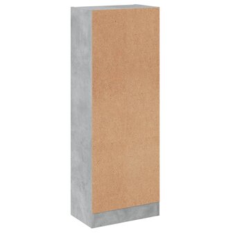 Boekenkast met 3 schappen 40x24x109 cm bewerkt hout betongrijs 6
