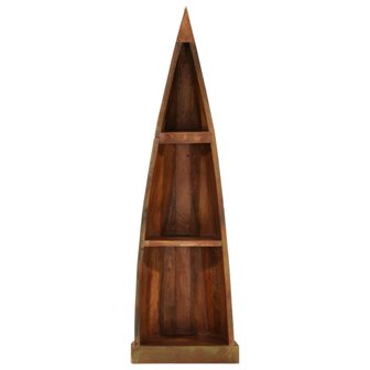 Kast bootvorm 39x27x127 cm gerecycled hout 2