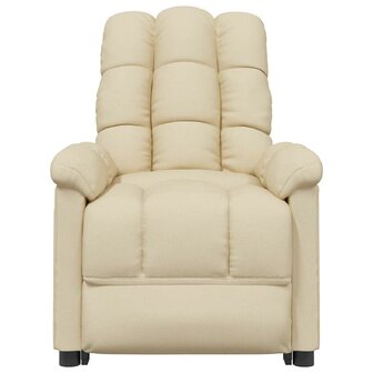 Massagestoel elektrisch stof cr&egrave;mekleurig 4