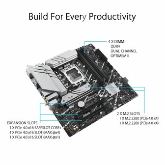 Moederbord Asus PRIME B760M-A WIFI D4 LGA 1700 Intel B760 4