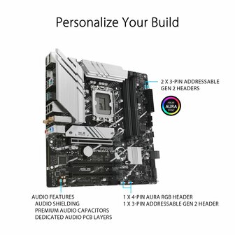 Moederbord Asus PRIME B760M-A WIFI D4 LGA 1700 Intel B760 5