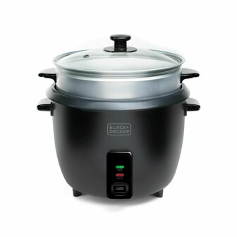Rijstkoker Black &amp; Decker ES9680120B Zwart Roestvrij staal 700 W 29 x 29 x 29 cm 1,8 L 1