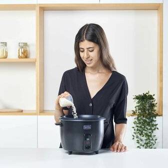 Rijstkoker Black &amp; Decker ES9680120B Zwart Roestvrij staal 700 W 29 x 29 x 29 cm 1,8 L 7