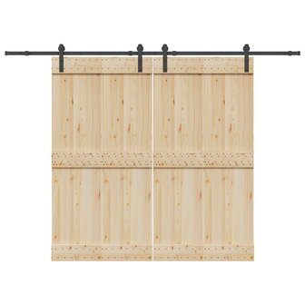 Doos met onderdelen voor schuifdeur 427 cm staal zwart 1