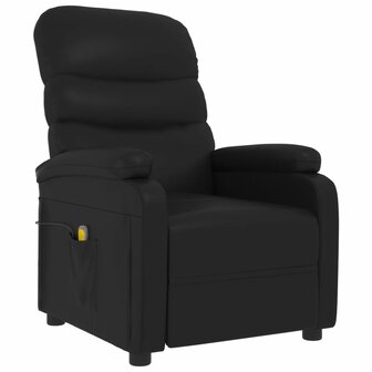 Massagestoel kunstleer zwart 2
