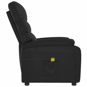 Massagestoel kunstleer zwart 4