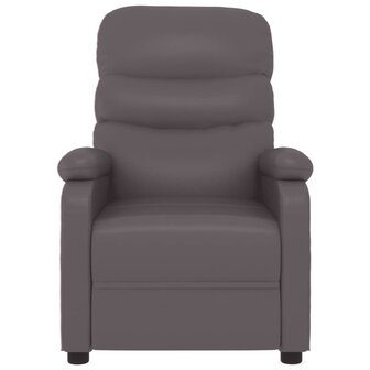 Massagestoel kunstleer grijs 3