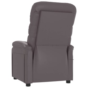 Massagestoel kunstleer grijs 5