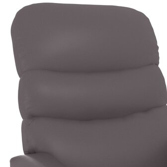 Massagestoel kunstleer grijs 6