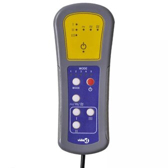 Massagestoel kunstleer grijs 9