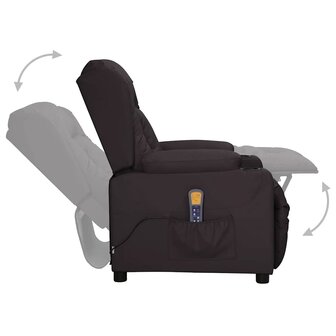 Massagestoel kunstleer zwart 4