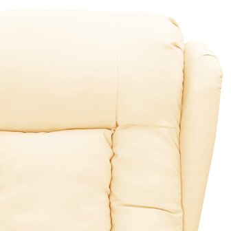 Massagestoel kunstleer cr&egrave;mekleurig 5