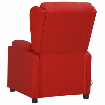 Massagestoel kunstleer wijnrood 3