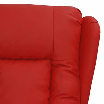 Massagestoel kunstleer wijnrood 5