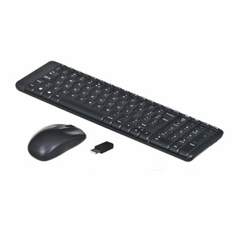Toetsenbord en muis Logitech Wireless Combo MK220 Zwart QWERTY Qwerty US 2