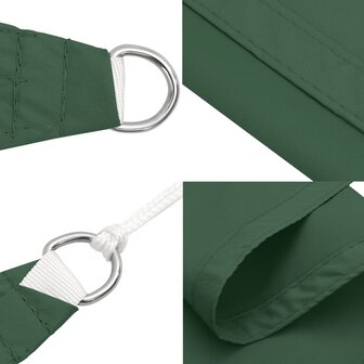 Zonnescherm driehoekig 2,5x2,5x3,5 m oxford stof donkergroen 7