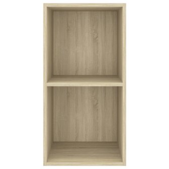 Tv-wandmeubel 37x37x72 cm bewerkt hout sonoma eikenkleurig 4