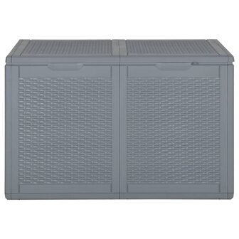 Tuinbox 180 L PP rattan grijs 2