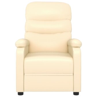 Massagestoel kunstleer cr&egrave;mekleurig 3