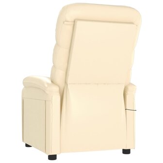 Massagestoel kunstleer cr&egrave;mekleurig 5