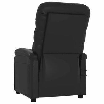 Massagestoel elektrisch kunstleer zwart 6