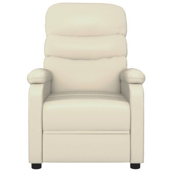 Massagestoel elektrisch kunstleer cr&egrave;mekleurig 4
