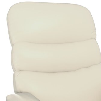 Massagestoel elektrisch kunstleer cr&egrave;mekleurig 9