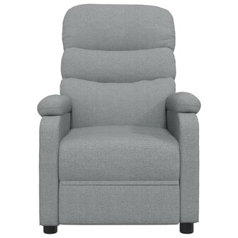 Massagestoel elektrisch stof lichtgrijs 4
