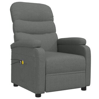 Massagestoel elektrisch stof donkergrijs 3