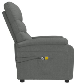 Massagestoel elektrisch stof donkergrijs 5