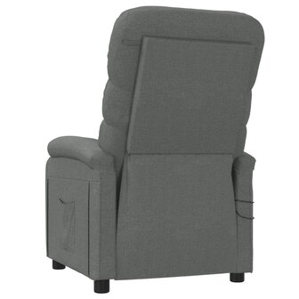 Massagestoel elektrisch stof donkergrijs 6
