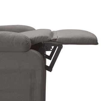 Massagestoel elektrisch stof donkergrijs 9